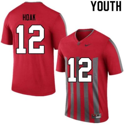 NCAA Ohio State Buckeyes Youth #12 Gunnar Hoak Retro Nike Football College Jersey PDV7345SZ